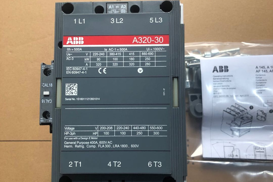 ABB A320-30/Ith=500A/ coil 110V/50Hz New and Original