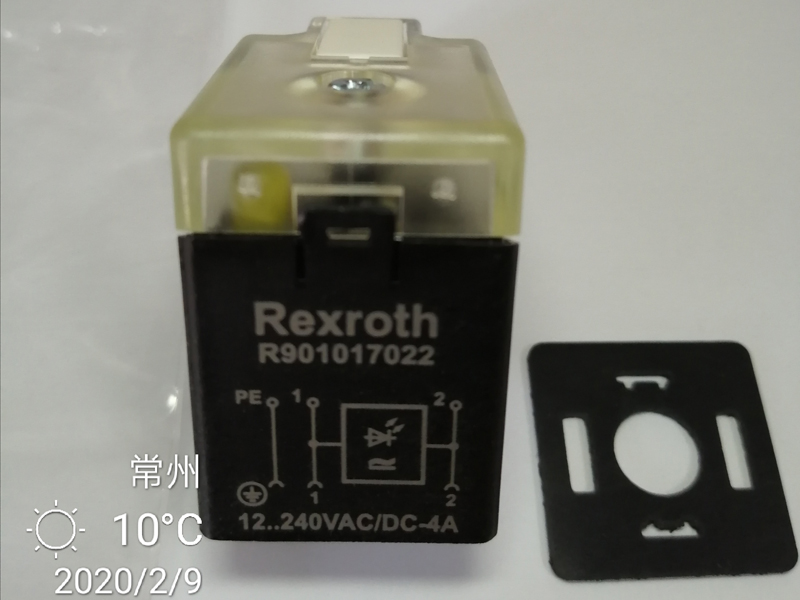 Rexroth R901017022 Solenoid valve plug  3P Z5L